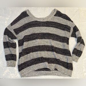 Torrid Gray and Black Striped Sweater